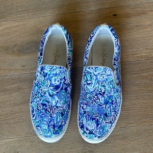 Lilly Pulitzer Julie  Slip On Shoes - 8